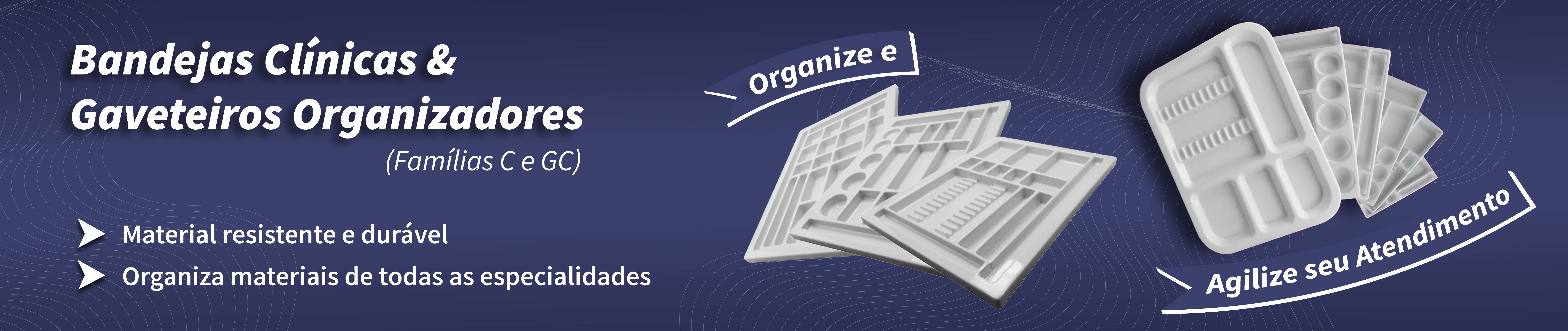 Bandejas Clinicas & Gaveteiros organizadores [ativo]